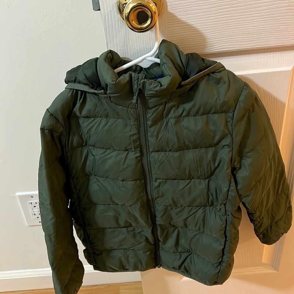 Uniqlo Kids Olive Green Puffer Jacket - Picture 1 of 2